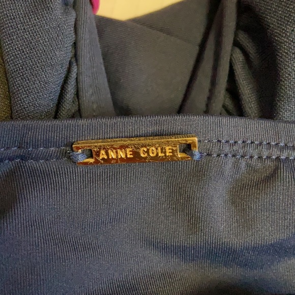 Anne Cole Tankini Bathing Suit Top Halter Tie Medium - Picture 5 of 8